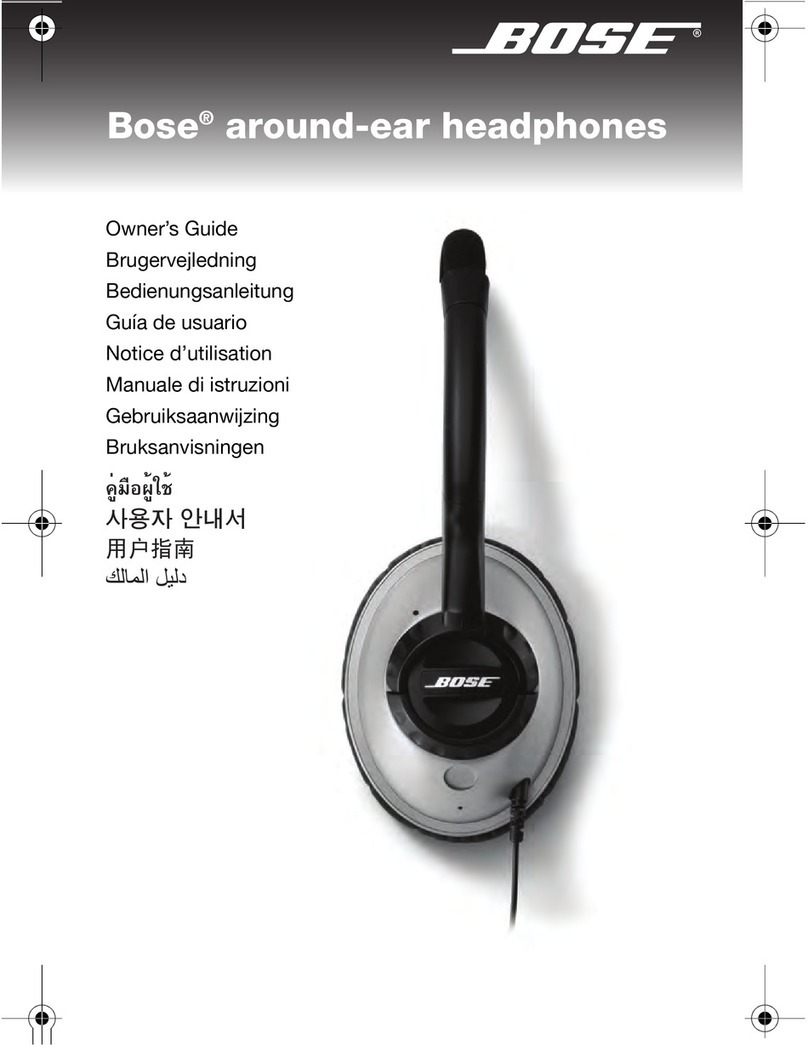 Bose Around-ear User manual Bose Around-ear User manual