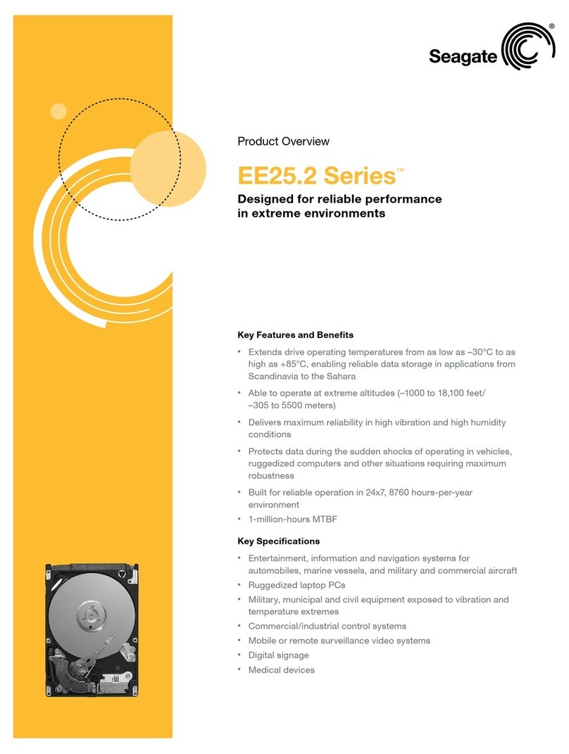 Seagate EE25.2 - Series 80 GB Hard Drive Operating and safety instructions Seagate EE25.2 - Series 80 GB Hard Drive Operating and safety instructions