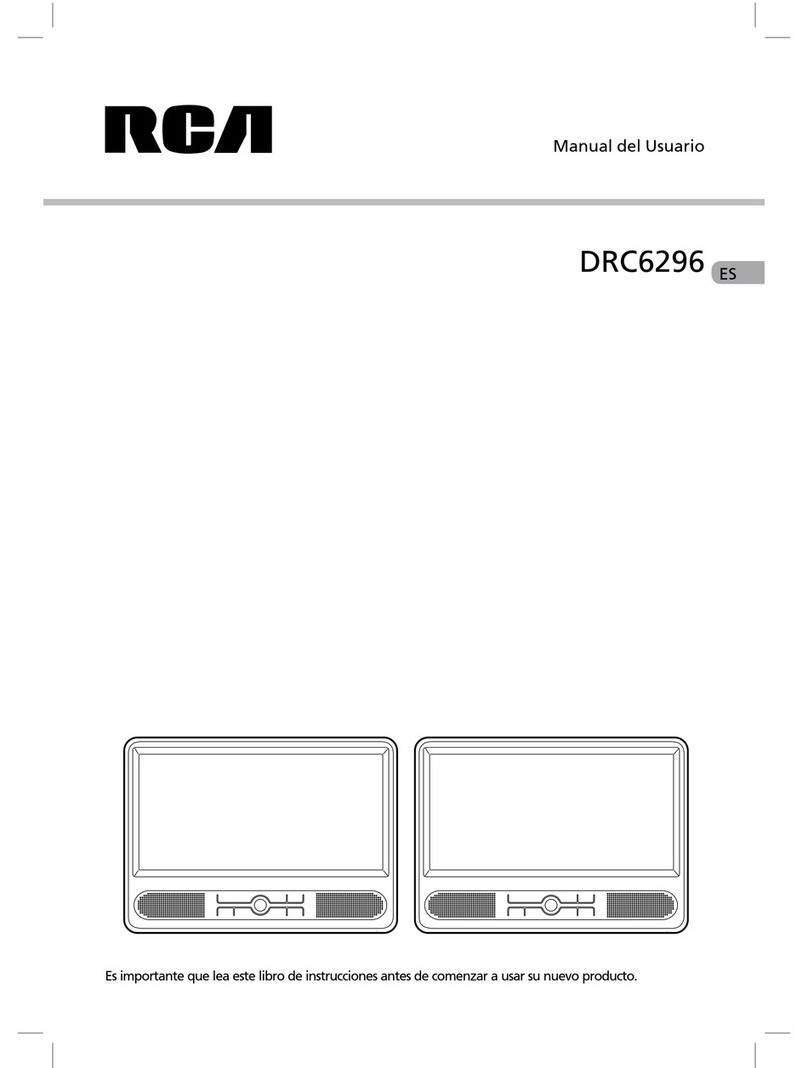 RCA DRC6296 - Twin 9" Mobile DVD System User guide