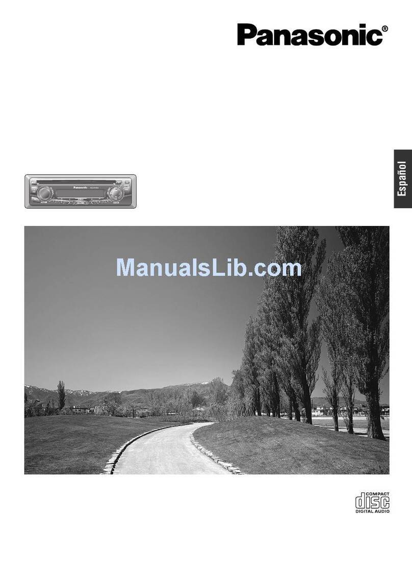 Panasonic CQC1103U - AUTO RADIO/CD DECK Manual de instrucciones