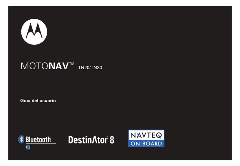 Motorola TN20 - MOTONAV - Automotive GPS Receiver User manual