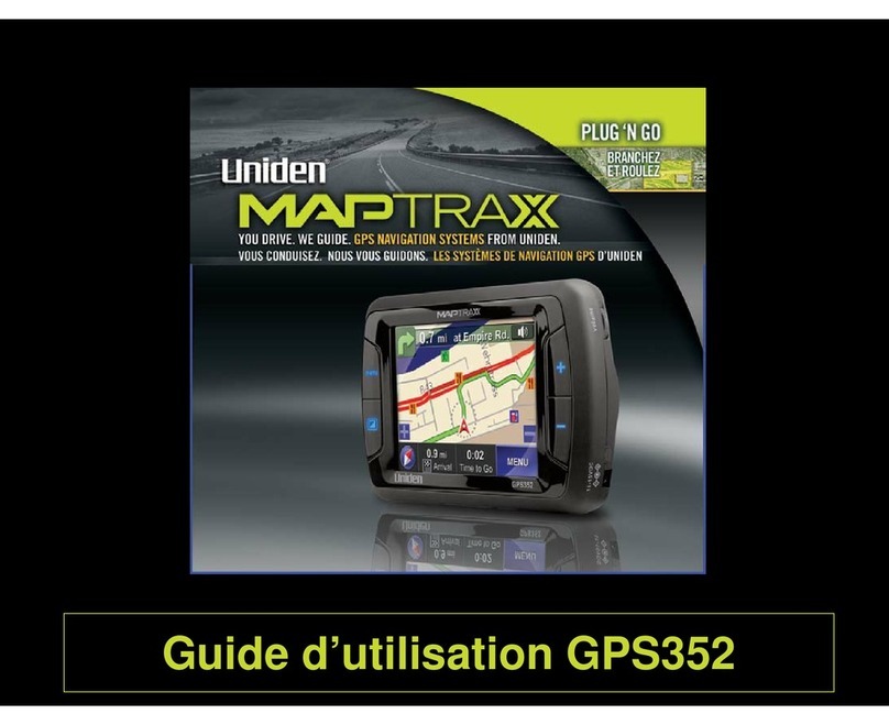 Uniden Maptrax GPS352 User manual