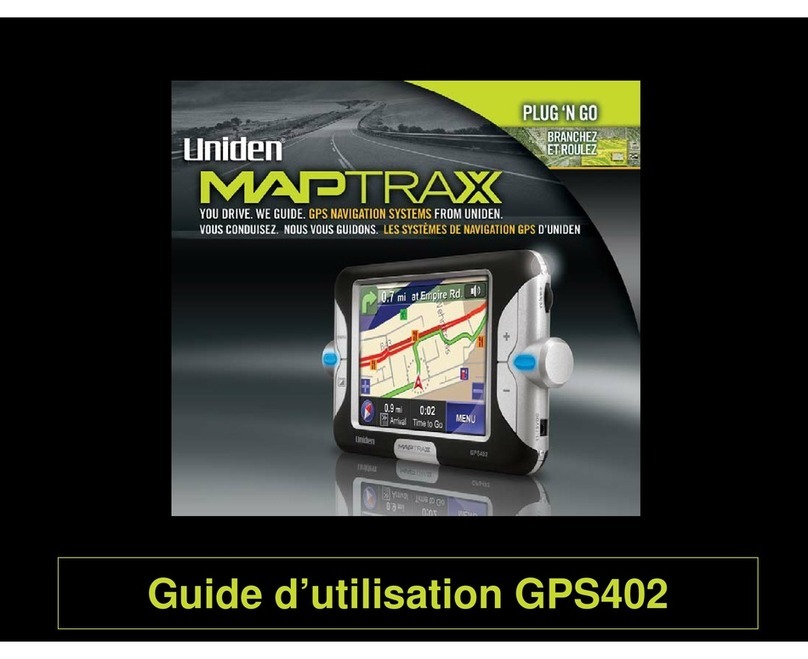 Uniden GPS402 - Maptrax - Automotive GPS Receiver Service manual