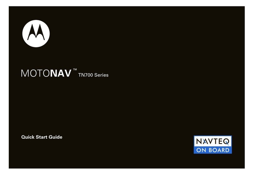 Motorola MOTONAV TN700 Series User manual
