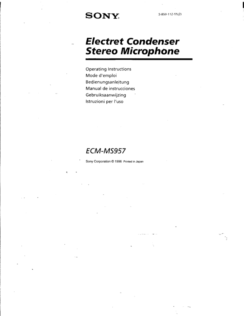 Sony ECM-MS957 - Microphone - Metallic User manual