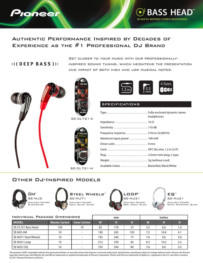Pioneer SE-CL721-H User manual