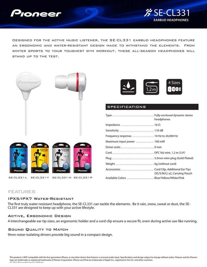 Pioneer SE-CL331-H User manual