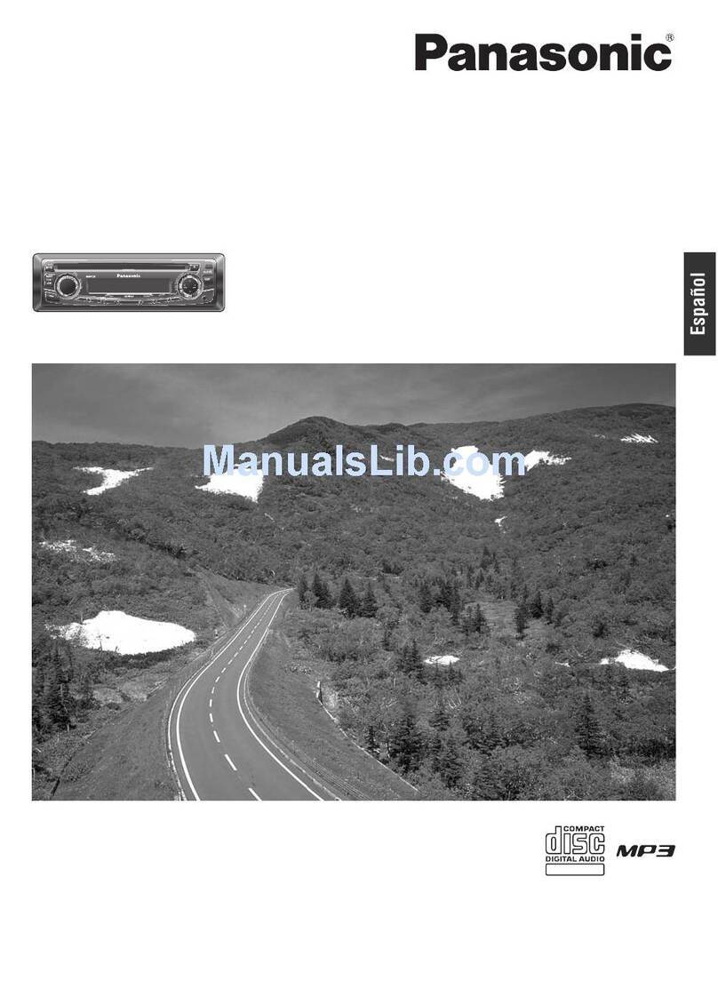 Panasonic CQCP134U - AUTO RADIO/CD DECK Manual de instrucciones