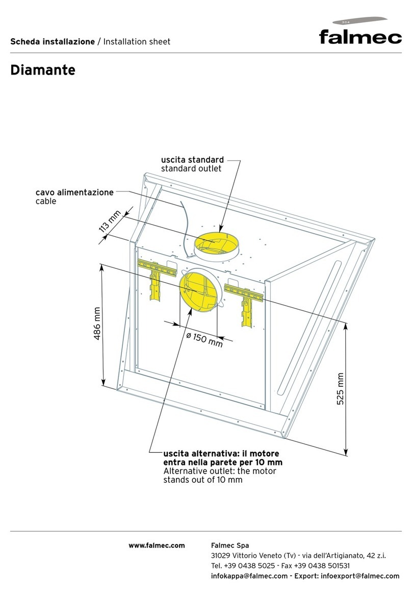 FALMEC DIAMANTE Installation sheet