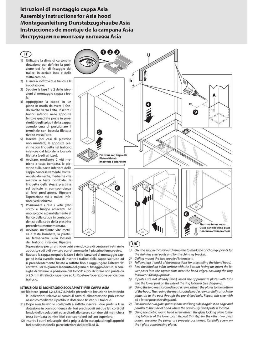 FALMEC ASIA BRACKET Assembly instructions