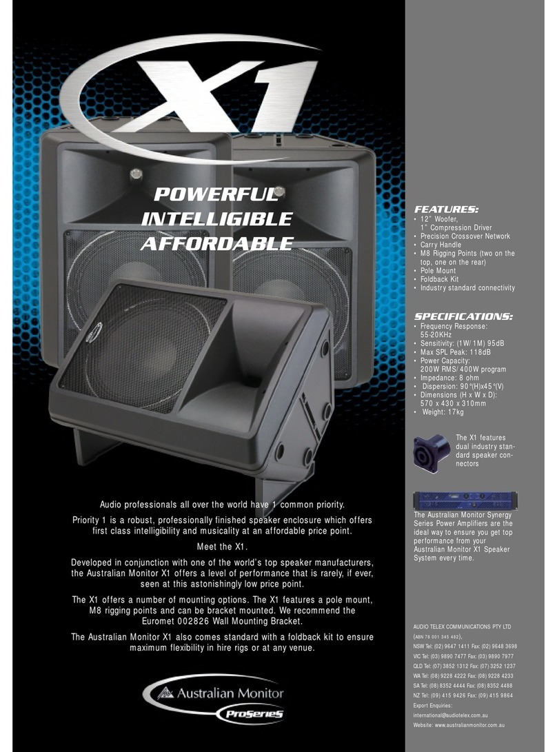 AUSTRALIAN MONITOR X1 brochure