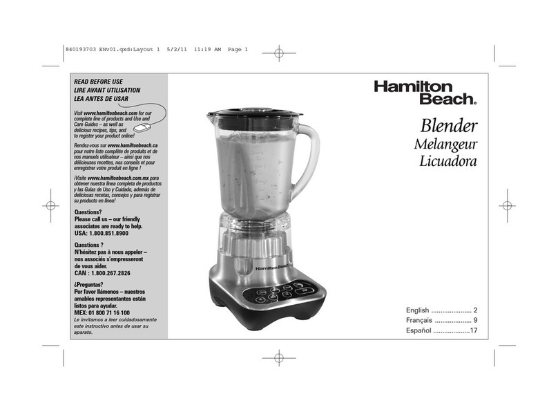 Hamilton Beach 56222 User manual