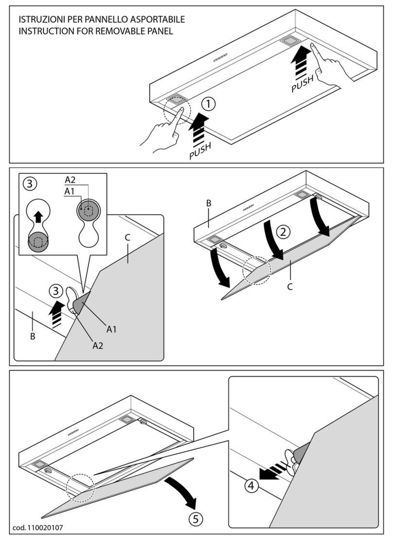 FALMEC REMOVABLE PANEL User manual