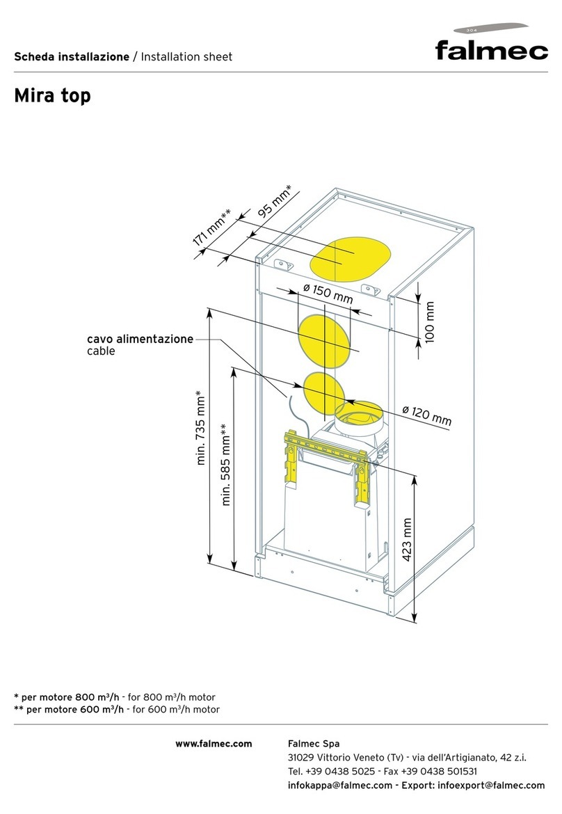 FALMEC MIRA TOP Assembly instructions