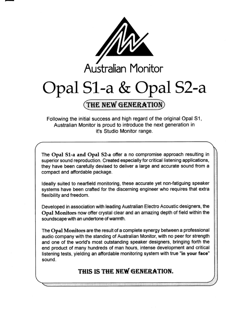 AUSTRALIAN MONITOR OPAL S1-A brochure