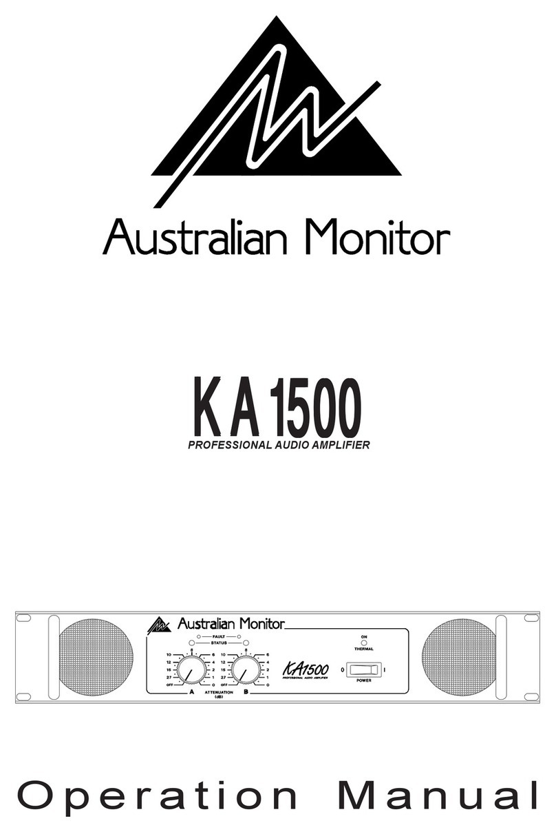 AUSTRALIAN MONITOR KA1500 User manual