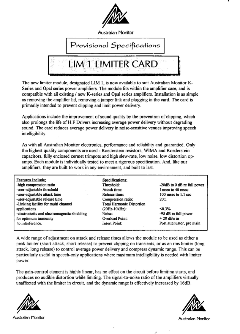 AUSTRALIAN MONITOR LIM 1 brochure