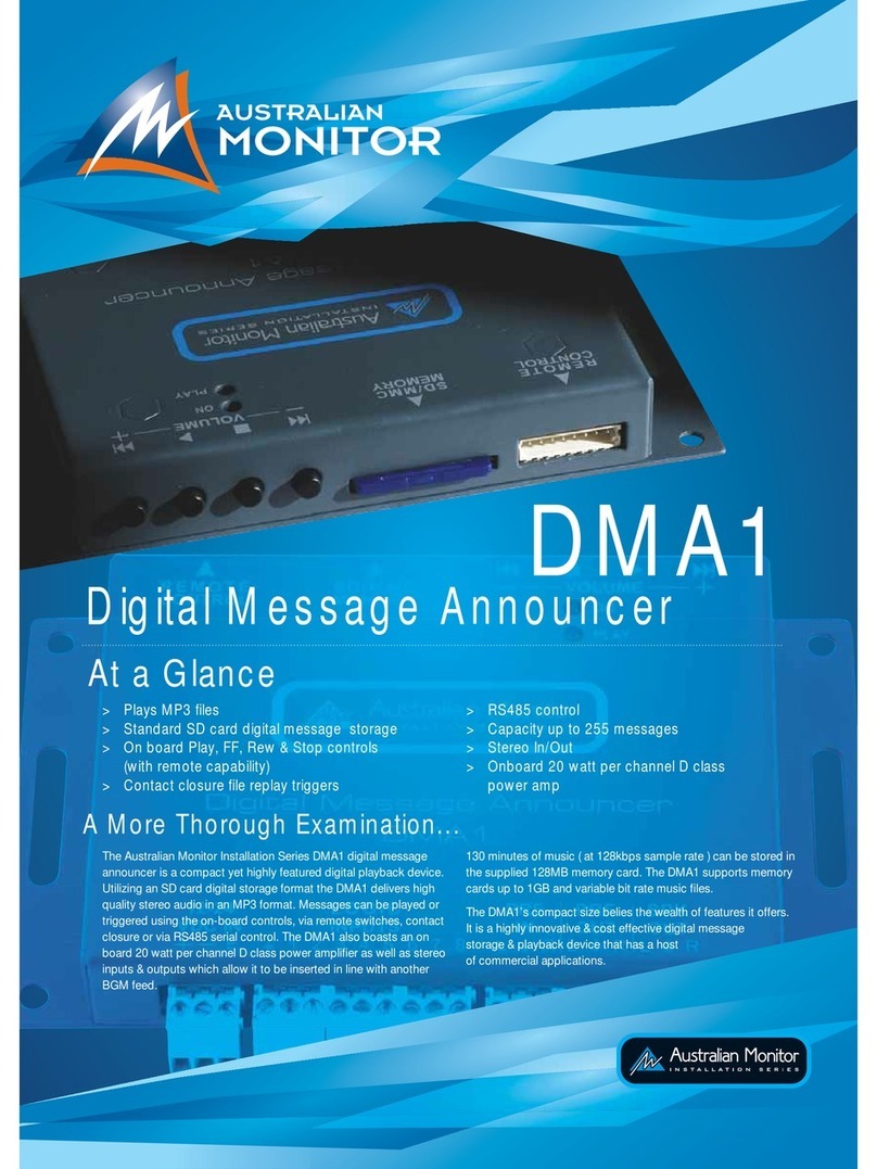 AUSTRALIAN MONITOR DMA1 datasheet