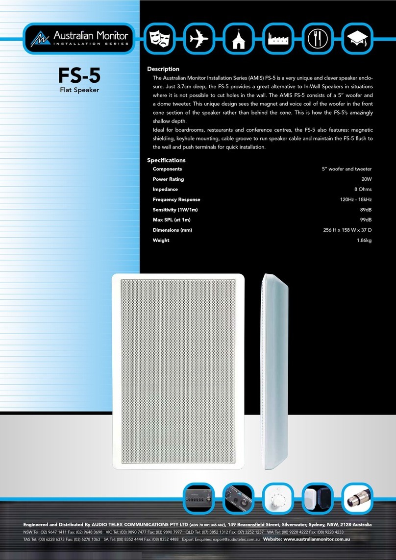 AUSTRALIAN MONITOR FS-5 brochure