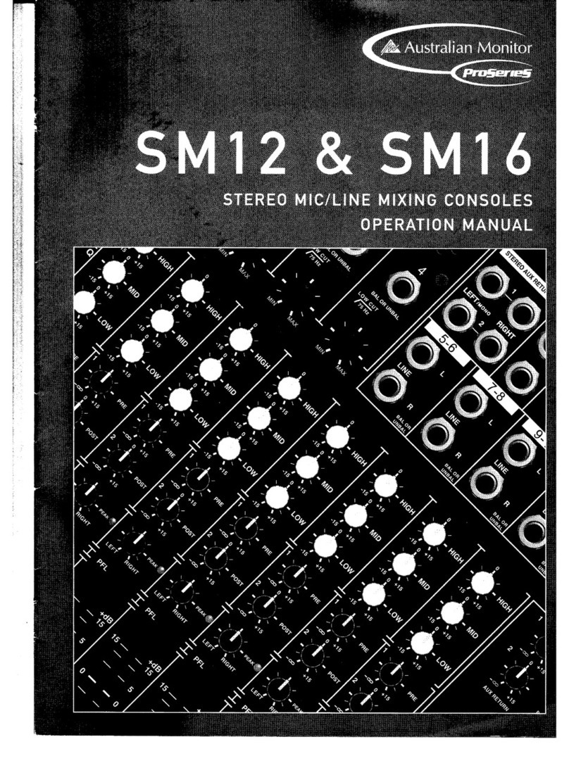AUSTRALIAN MONITOR SM12 User manual