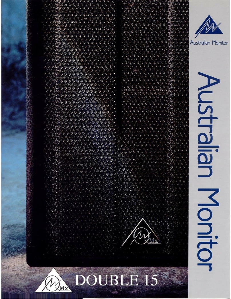 AUSTRALIAN MONITOR QMX DOUBLE 15 brochure