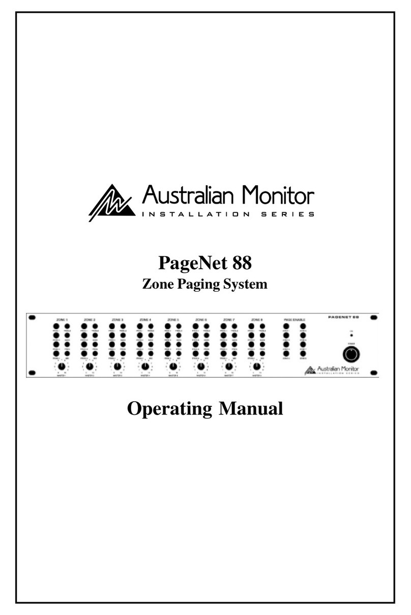 AUSTRALIAN MONITOR PAGENET 88 operating manual AUSTRALIAN MONITOR PAGENET 88 operating manual