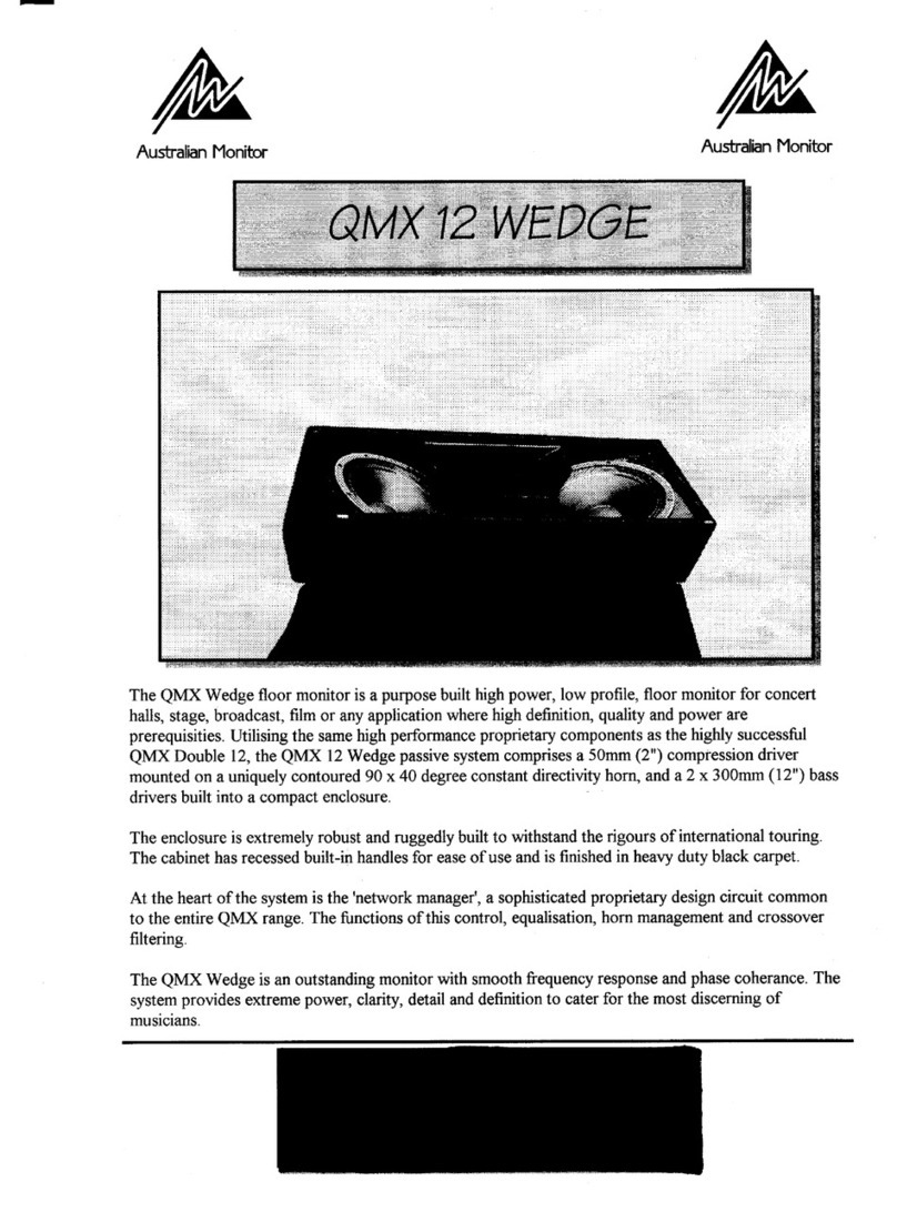 AUSTRALIAN MONITOR QMX 12 brochure