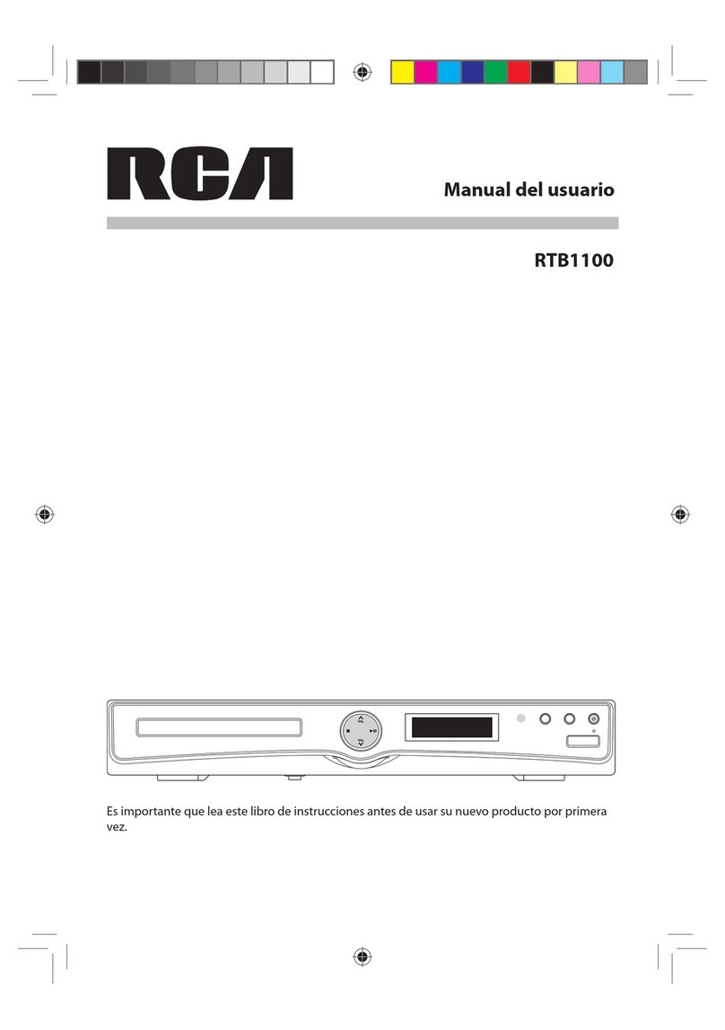 RCA RTB1100 User manual