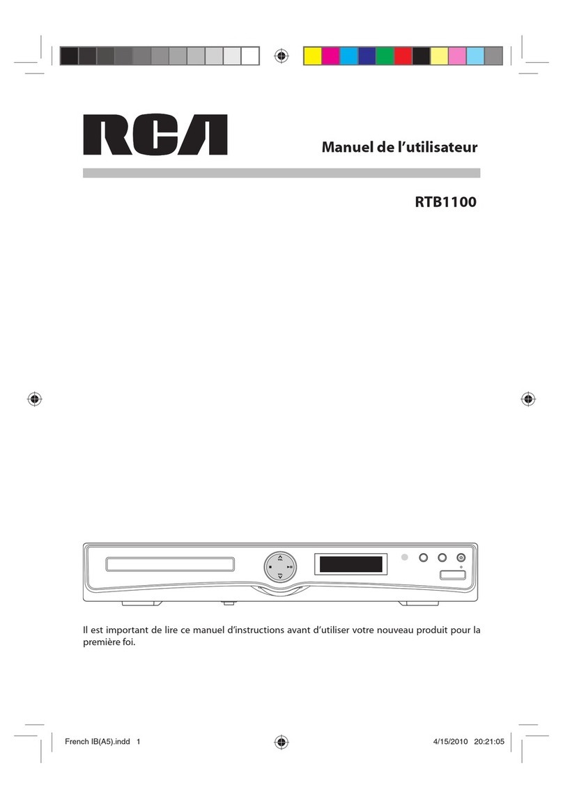 RCA RTB1100 User manual