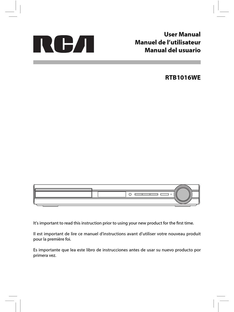 RCA RTB1016WE User manual
