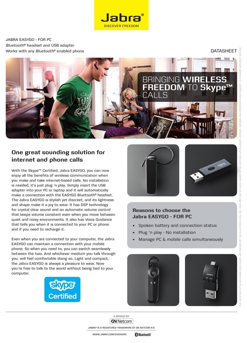 Jabra EASYGO FOR PC User manual