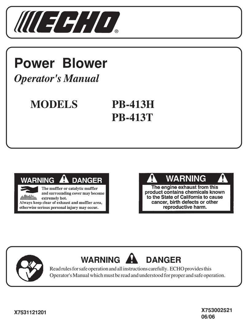 Echo PB-413H - 06-06 Operator's manual