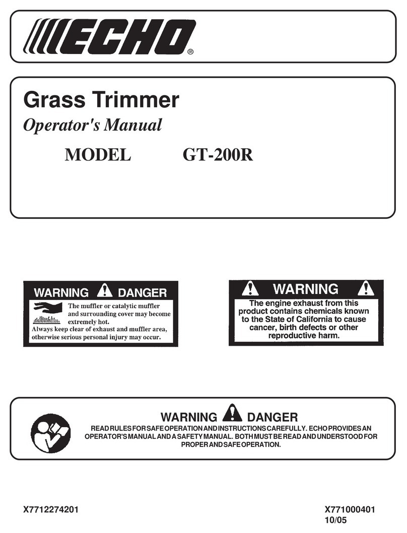 Echo GT-200R - 10-05 User manual