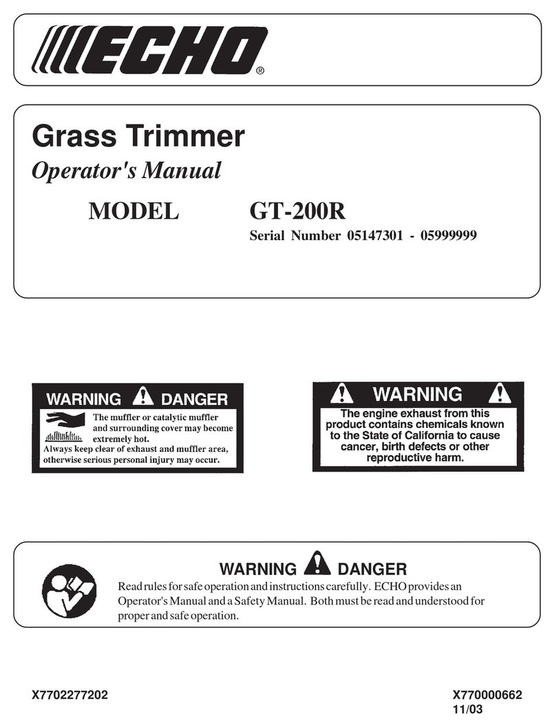 Echo GT-200R - 11-03 User manual