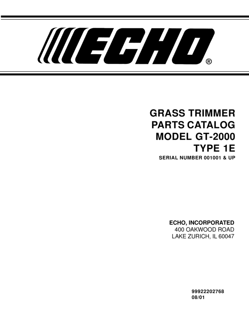 Echo GT-2000 Type 1E Instruction Manual