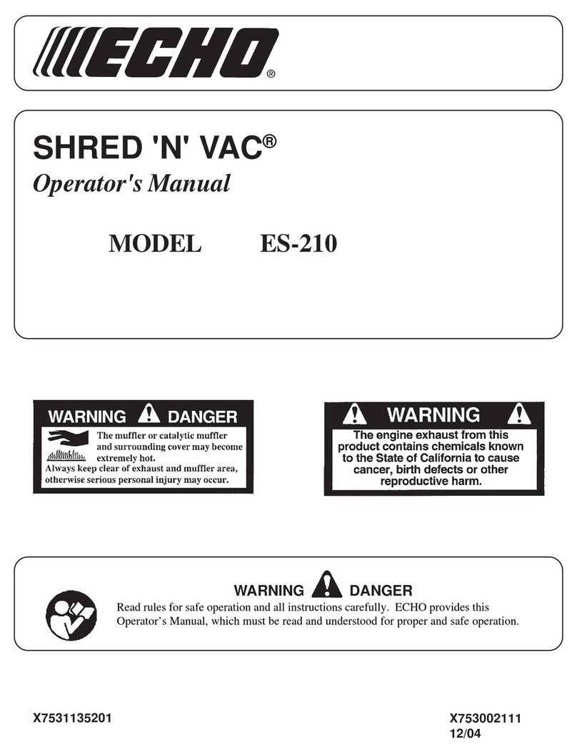 Echo ES-210 - 10-04 Operator's manual