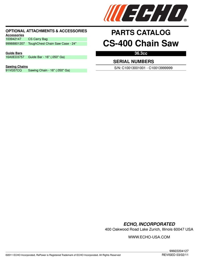Echo CS-400 - SERIAL NUMBER... Instruction Manual