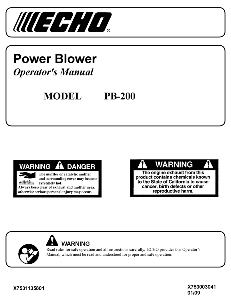Echo PB-200 - 01-09 Operator's manual