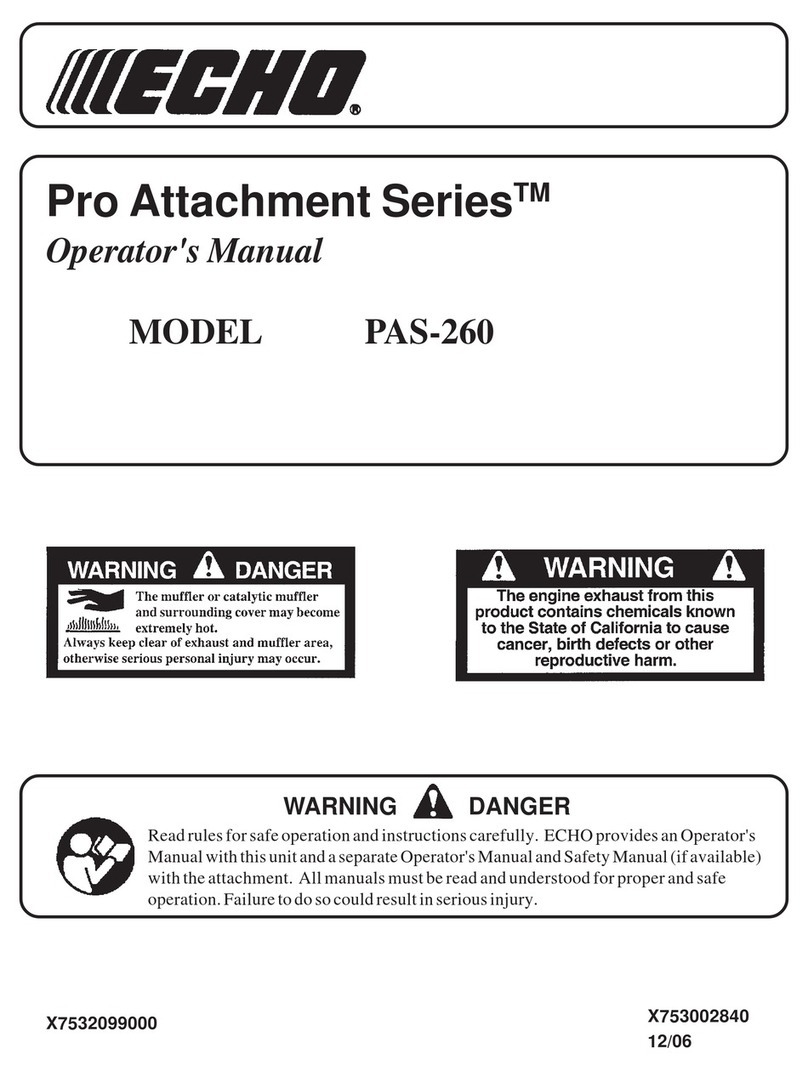 Echo PAS-260 PRO - 12-06 Operator's manual