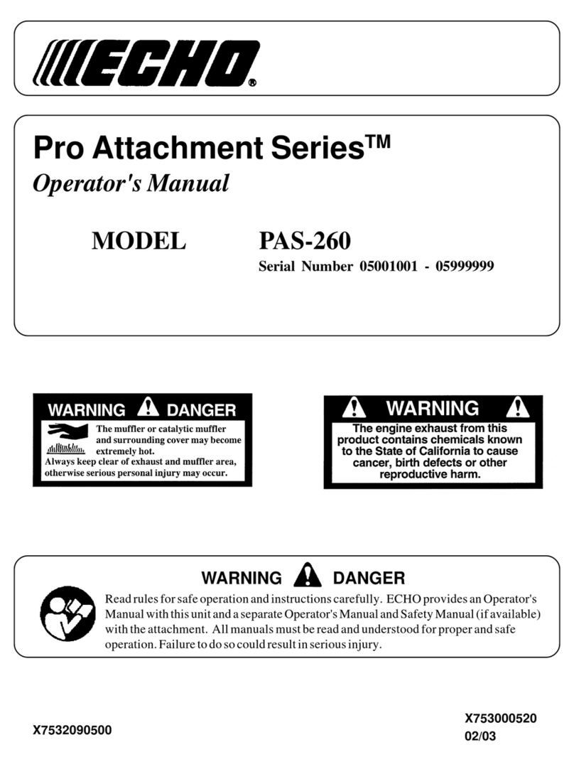 Echo PAS-260 PRO - 02-03 Operator's manual