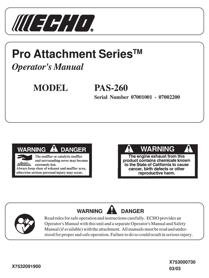 Echo PAS-260 PRO - 03-03 User manual