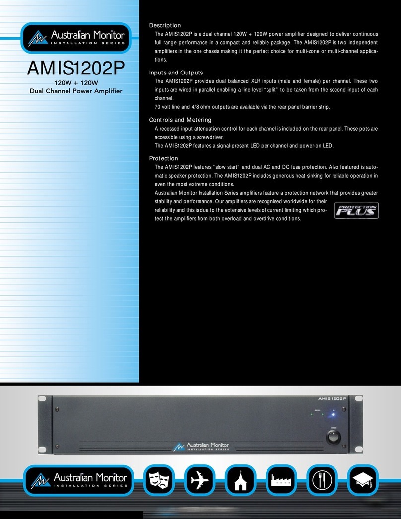 AUSTRALIAN MONITOR AMIS1202P User manual