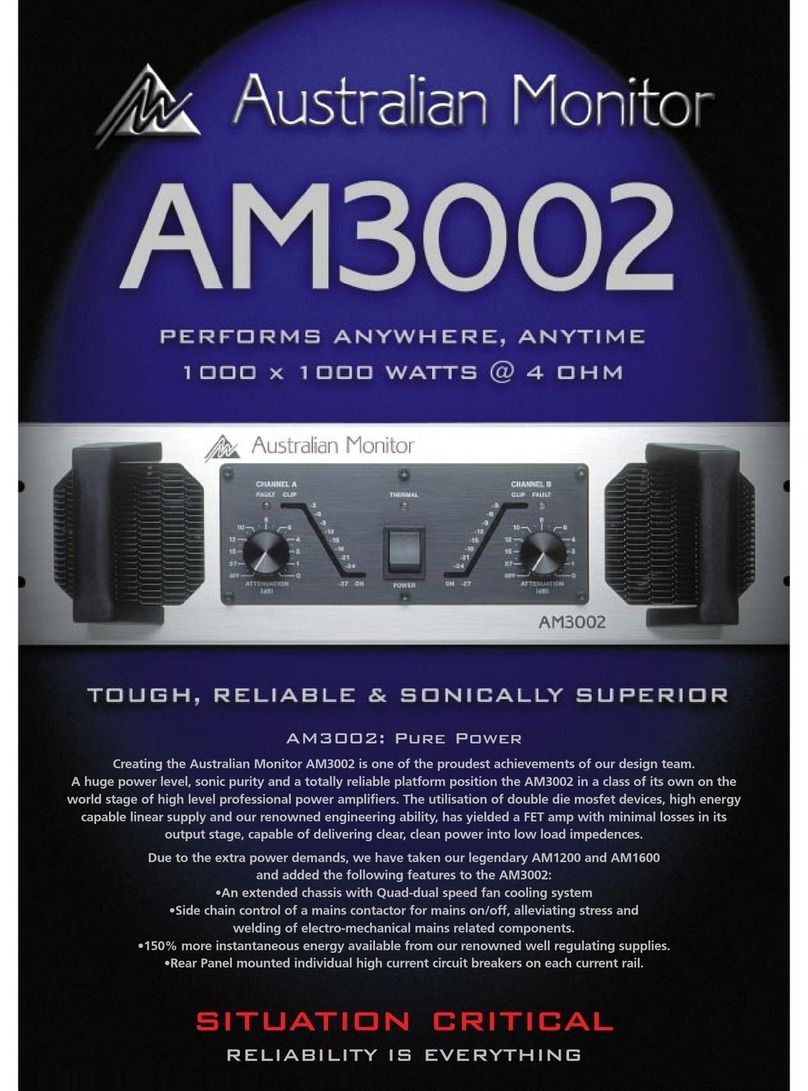 AUSTRALIAN MONITOR AM3002 User manual