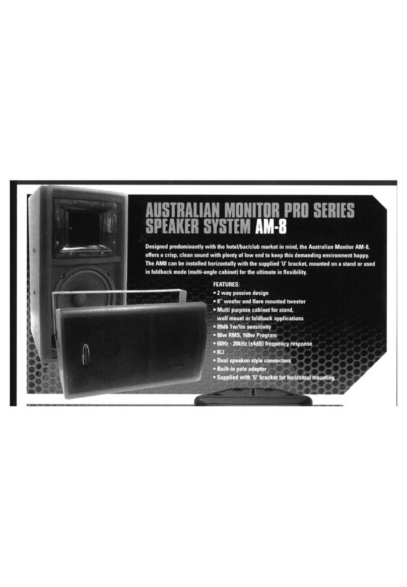 AUSTRALIAN MONITOR AM-8 User manual