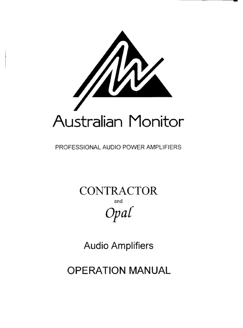 AUSTRALIAN MONITOR CONTRACTOR Operation manual