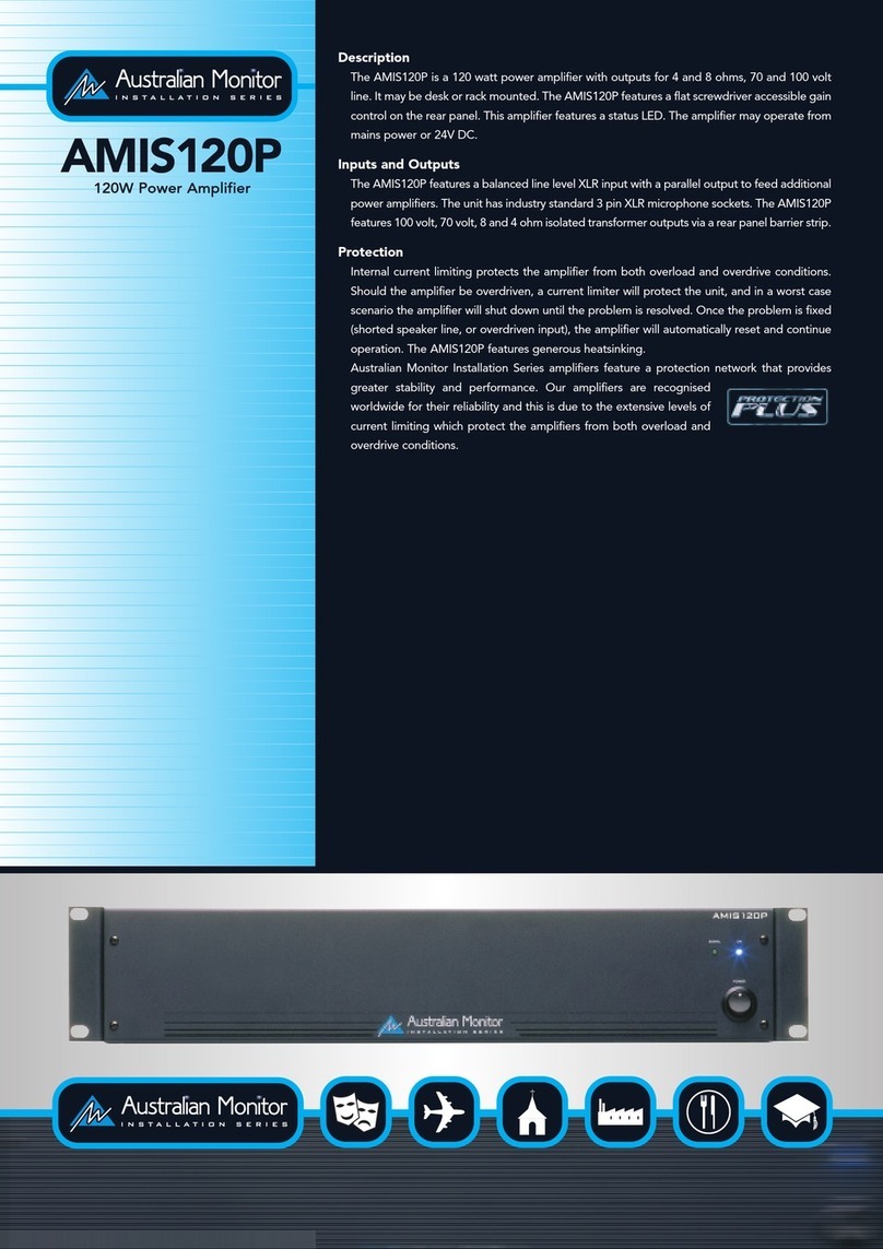 AUSTRALIAN MONITOR AMIS120P specification