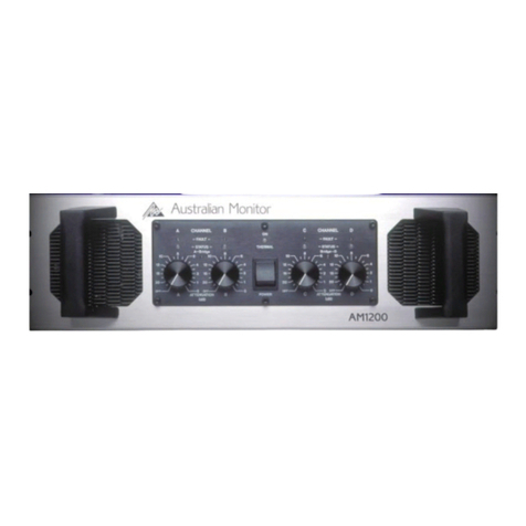 AUSTRALIAN MONITOR AM1200 User manual
