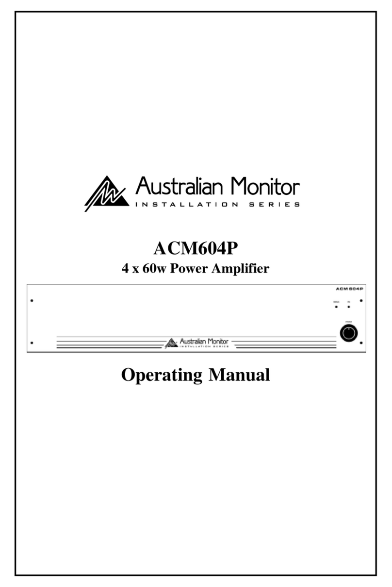AUSTRALIAN MONITOR ACM604P User manual AUSTRALIAN MONITOR ACM604P User manual