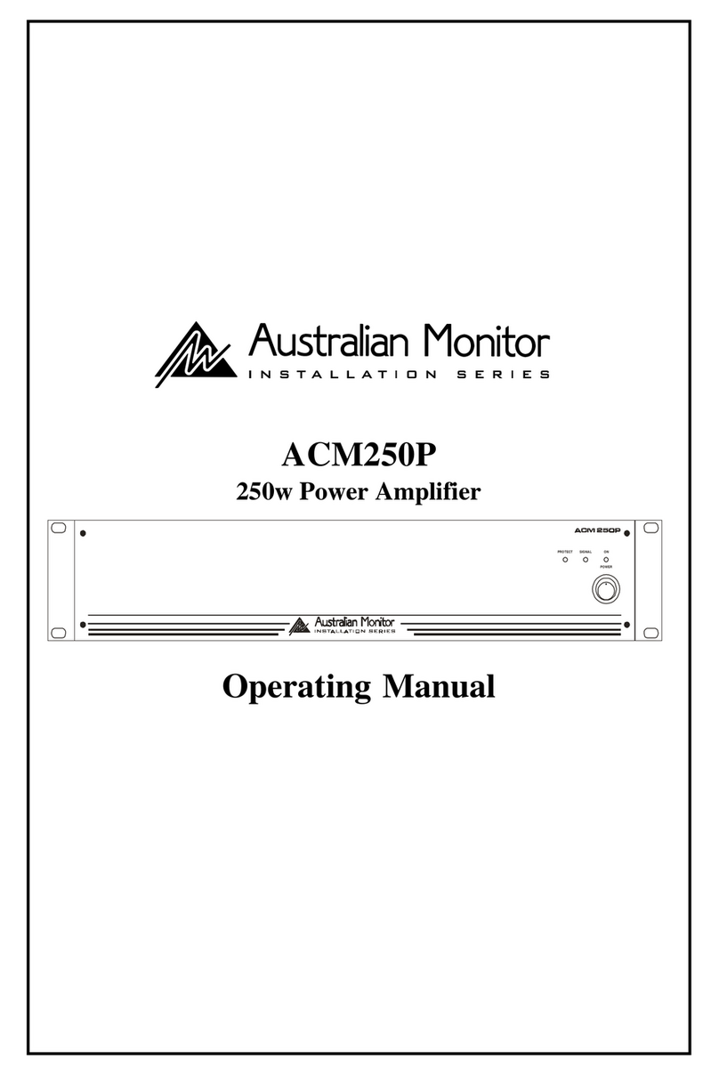 AUSTRALIAN MONITOR ACM250P operating manual