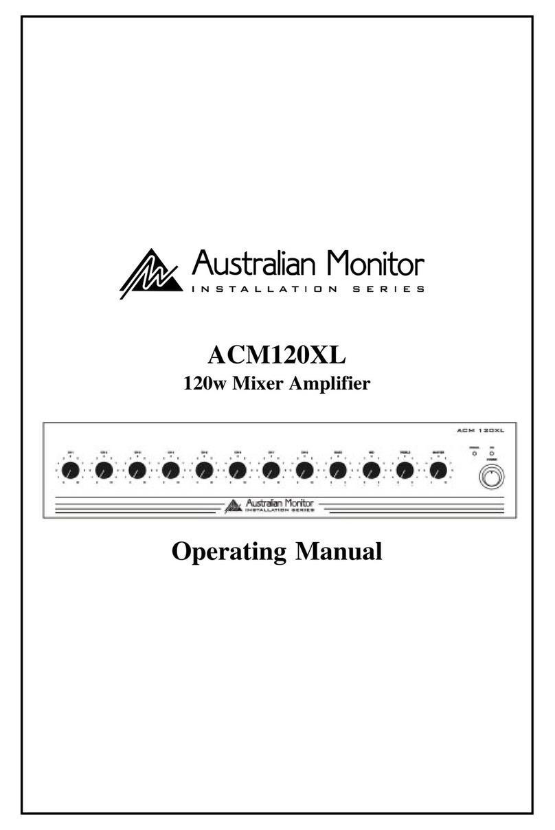 AUSTRALIAN MONITOR ACM120XL User manual